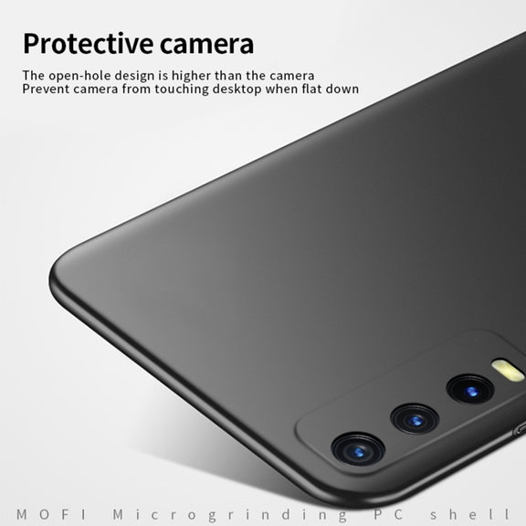For vivo Y30 MOFI Frosted PC Ultra-thin Hard Case (Black)