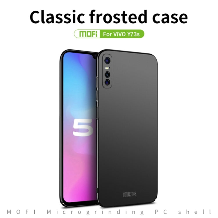 For vivo Y73s MOFI Frosted PC Ultra-thin Hard Case (Blue)