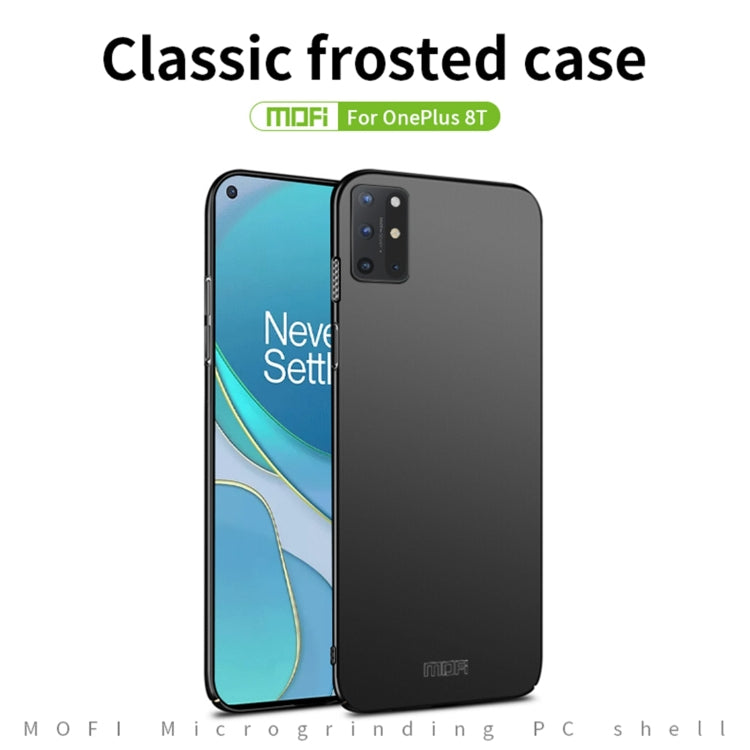 For OnePlus 8T MOFI Frosted PC Ultra-thin Hard Case (Blue)