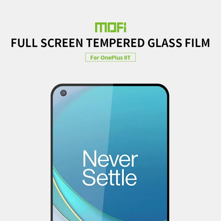 For OnePlus 8T MOFI 9H 2.5D Full Screen Tempered Glass Film(Black)