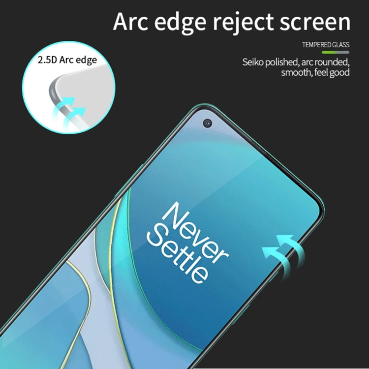 For OnePlus 8T MOFI 9H 2.5D Full Screen Tempered Glass Film(Black)