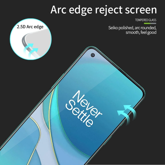 For OnePlus 8T MOFI 9H 2.5D Full Screen Tempered Glass Film(Black)