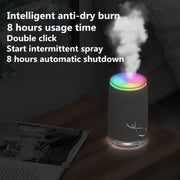 Concise Fish Pattern Mini Home Mute Bedroom Student Dormitory Office Portable USB Wireless Durable Humidifier(Red)