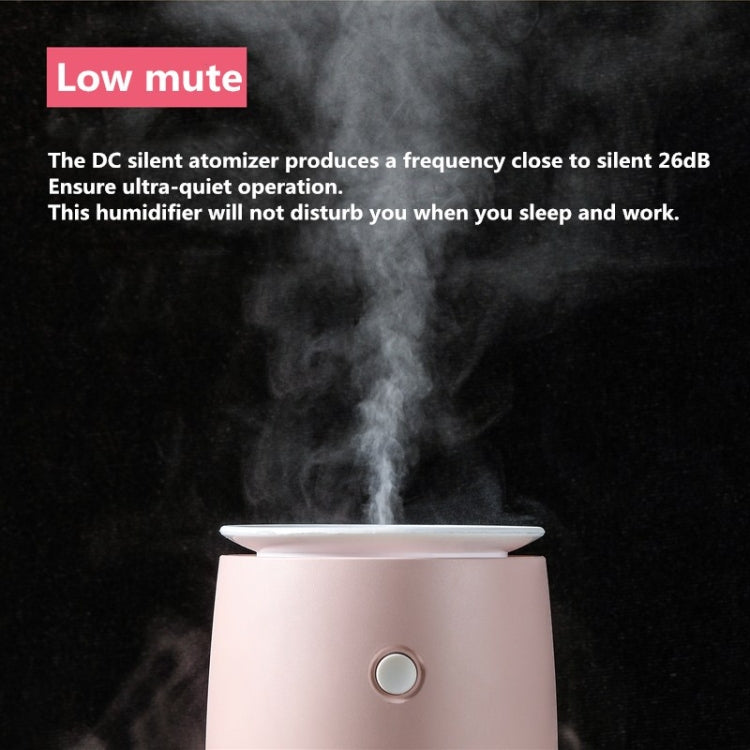 Concise Fish Pattern Mini Home Mute Bedroom Student Dormitory Office Portable USB Wireless Durable Humidifier(Red)