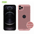 For iPhone 12 Pro MOFi Honeycomb Texture Breathable PC Shockproof Protective Back Cover Case(Rose Gold) - iPhone 12 / 12 Pro Cases by MOFI | Online Shopping South Africa | PMC TechLife