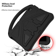 For Huawei MediaPad T3 10 EVA Flat Anti Falling Protective Case Shell with Holder(Black)