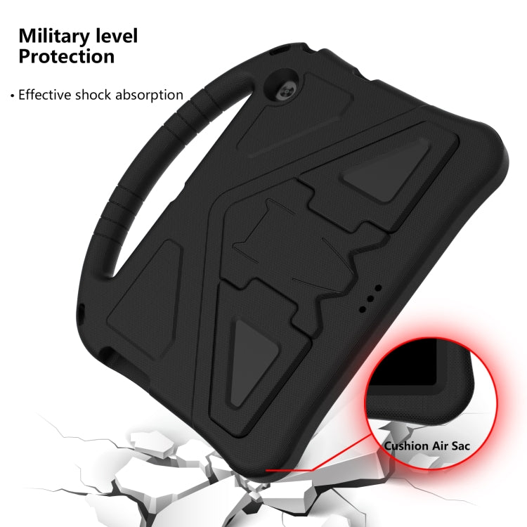 For Huawei MediaPad T3 10 EVA Flat Anti Falling Protective Case Shell with Holder(Black)