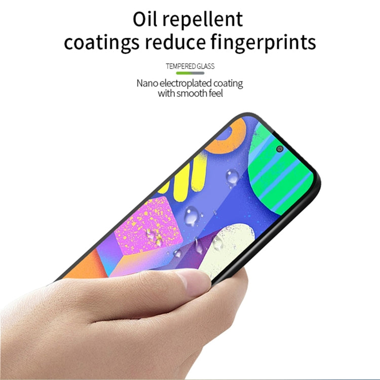 For Samsung Galaxy F62 MOFI 9H 2.5D Full Screen Tempered Glass Film(Black)