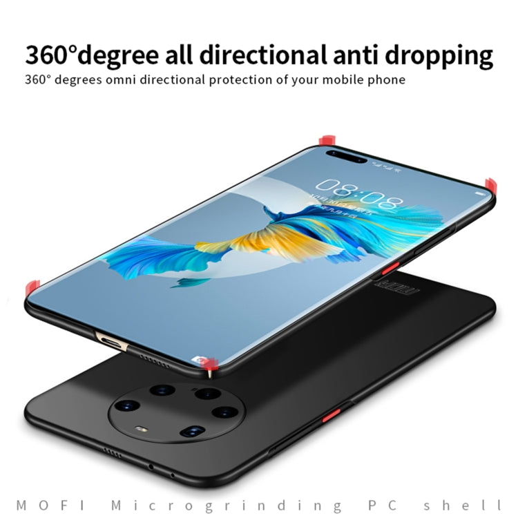 For Huawei Mate 40 Pro+ MOFI Frosted PC Ultra-thin Hard Case(Gold)