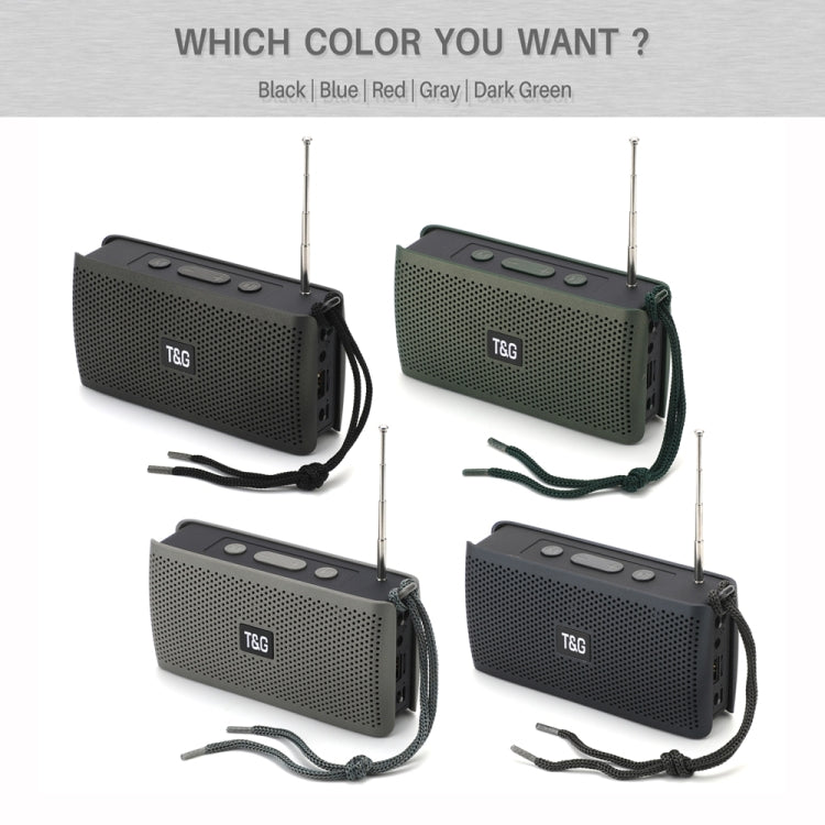 T&G TG282 Portable Bluetooth Speakers with Flashlight, Support TF Card / FM / 3.5mm AUX / U Disk / Hands-free Call(Black)