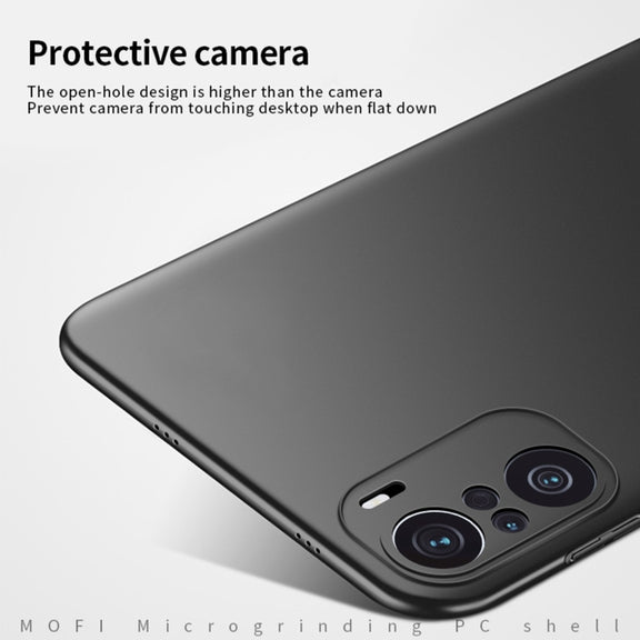For Xiaomi Redmi K40 / K40 Pro MOFI Frosted PC Ultra-thin Hard Case(Blue)