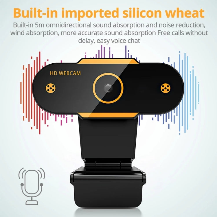 312 1080P HD USB 2.0 PC Desktop Camera Webcam with Mic, Cable Length: about 1.3m, Configuration:Regular