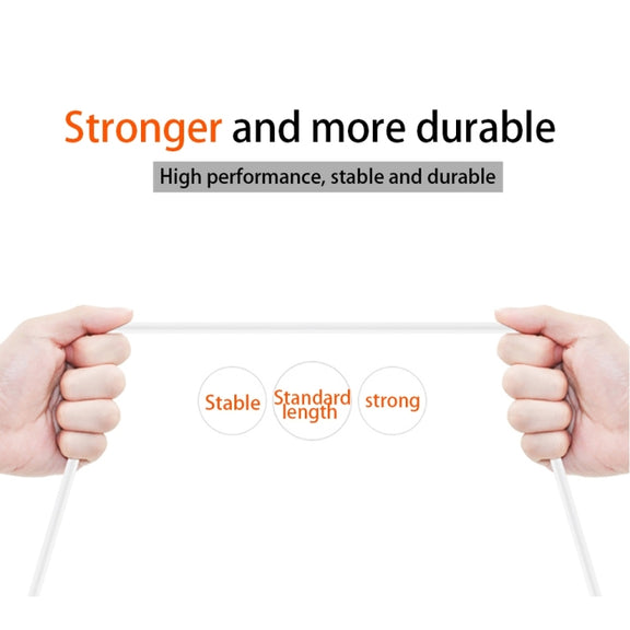 Dual USB Portable Travel Charger + 1 Meter USB to 8 Pin Data Cable, US Plug(White)