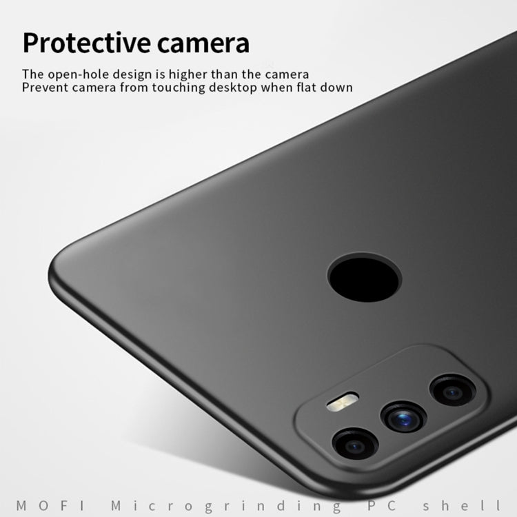For OPPO A32 / A52 MOFI Frosted PC Ultra-thin Hard Case(Blue)
