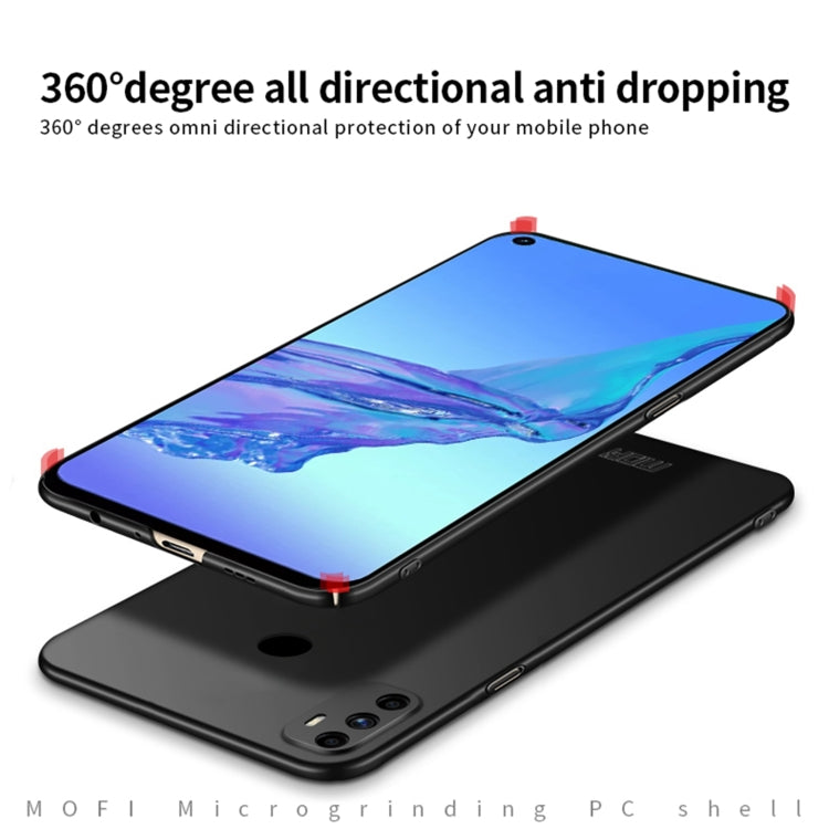 For OPPO A32 / A52 MOFI Frosted PC Ultra-thin Hard Case(Blue)