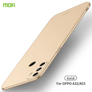For OPPO A32 / A52 MOFI Frosted PC Ultra-thin Hard Case(Gold)