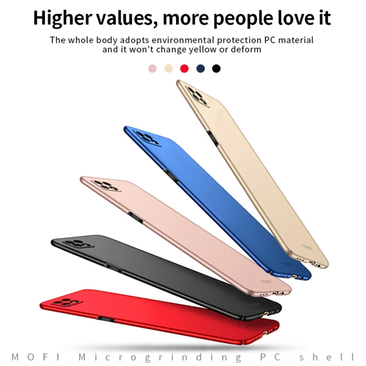 For OPPO A72 MOFI Frosted PC Ultra-thin Hard Case(Blue)