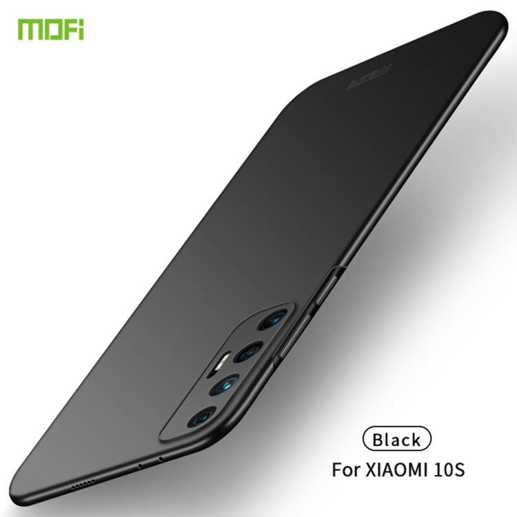 For Xiaomi Mi 10S MOFI Frosted PC Ultra-thin Hard Case(Black)