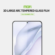 For Huawei P50 MOFI 9H 3D Explosion-proof Curved Screen Tempered Glass Film(Black)