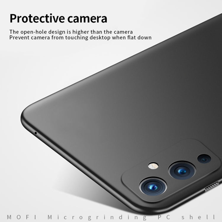 For OnePlus 9 MOFI Frosted PC Ultra-thin Hard Case(Black)