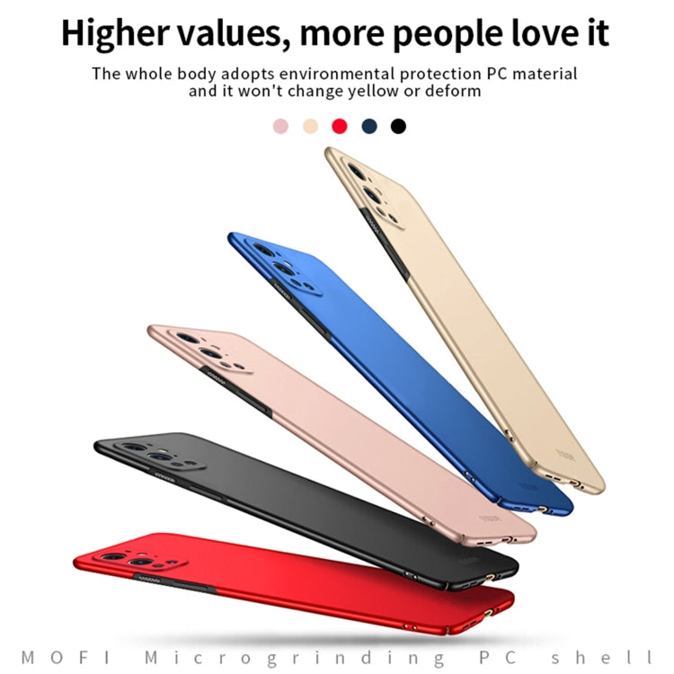 For OnePlus 9 Pro MOFI Frosted PC Ultra-thin Hard Case(Black)