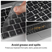 ENKAY for Huawei MateBook D 14  / Honor MagicBook 14 US Version 2 in 1 Crystal Protective Case with TPU Keyboard Film(Black)