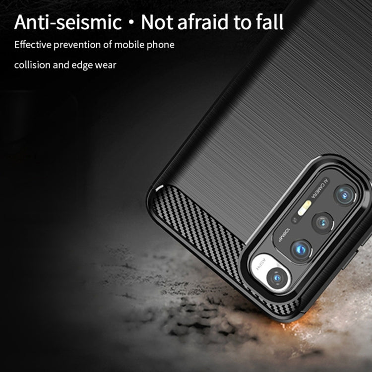 For?Xiaomi Mi 10S MOFI Gentleness Series Brushed Texture Carbon Fiber Soft TPU Case(Grey)