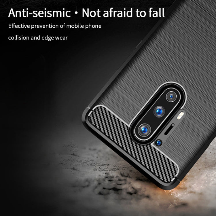 For OnePlus 8 Pro MOFI Gentleness Series Brushed Texture Carbon Fiber Soft TPU Case(Grey)