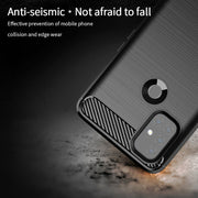 For OnePlus Nord N10 5G MOFI Gentleness Series Brushed Texture Carbon Fiber Soft TPU Case(Blue)
