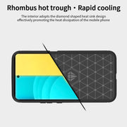 For LG Stylo 7 5G MOFI Gentleness Series Brushed Texture Carbon Fiber Soft TPU Case(Black)