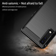For LG Stylo 7 5G MOFI Gentleness Series Brushed Texture Carbon Fiber Soft TPU Case(Red)