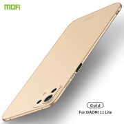 For Xiaomi Mi 11 Lite MOFI Frosted PC Ultra-thin Hard Case(Gold)
