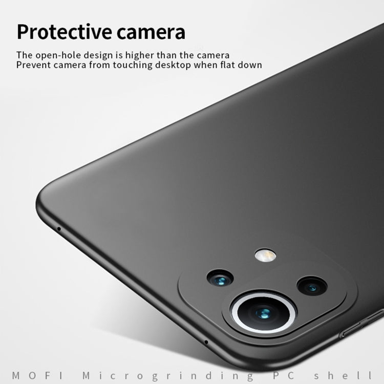 For Xiaomi Mi 11 Lite MOFI Frosted PC Ultra-thin Hard Case(Red)