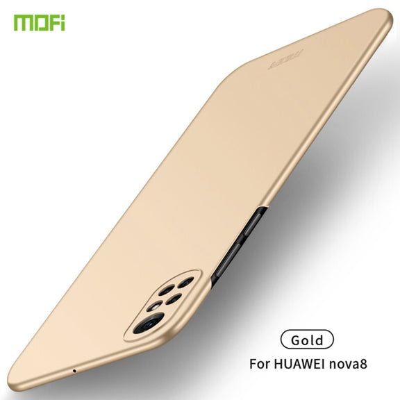 For Huawei Nova 8 MOFI Frosted PC Ultra-thin Hard Case(Gold)