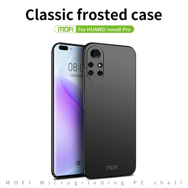 For Huawei Nova 8 Pro MOFI Frosted PC Ultra-thin Hard Case(Red)