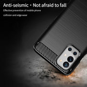 For OnePlus 9R MOFI Gentleness Series Brushed Texture Carbon Fiber Soft TPU Case(Gray)
