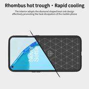 For OnePlus 9R MOFI Gentleness Series Brushed Texture Carbon Fiber Soft TPU Case(Gray)