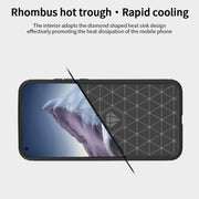 For Xiaomi Mi 11 Ultra MOFI Gentleness Series Brushed Texture Carbon Fiber Soft TPU Case(Red)