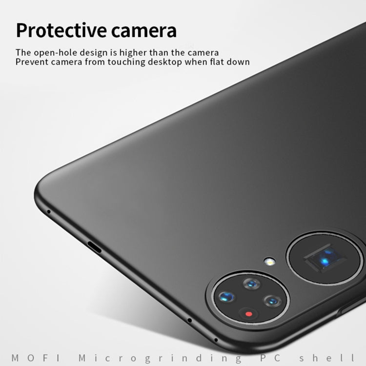 For Huawei P50 Pro MOFI Frosted PC Ultra-thin Hard Case(Black)