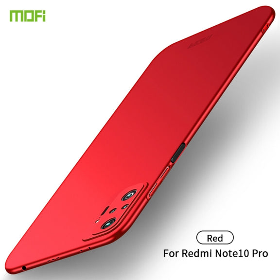For Xiaomi Redmi Note10 Pro MOFI Frosted PC Ultra-thin Hard Case(Red)