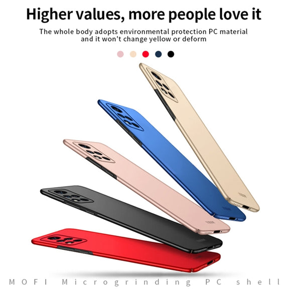 For Honor V40 MOFI Frosted PC Ultra-thin Hard Case(Blue)