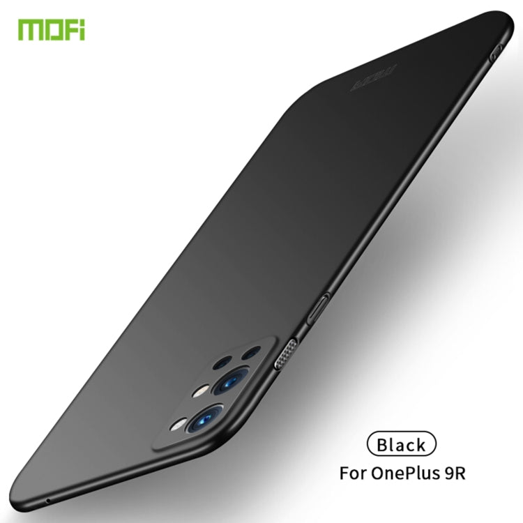 For OnePlus 9R MOFI Frosted PC Ultra-thin Hard Case(Black)