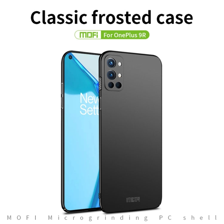 For OnePlus 9R MOFI Frosted PC Ultra-thin Hard Case(Blue)