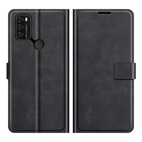 For Blackview A70 Retro Calf Pattern Buckle Horizontal Flip Leather Case with Holder & Card Slots & Wallet(Black)