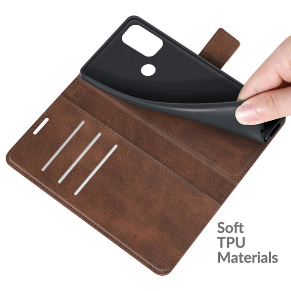 For Blackview A70 Retro Calf Pattern Buckle Horizontal Flip Leather Case with Holder & Card Slots & Wallet(Dark Brown)
