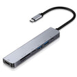7 in 1 Type-C to HDMI + SD/TF + 2 x Type-C + 2 x USB3.0 Multi-function Splitter Adapter - USB HUB by PMC TechLife | Online Shopping South Africa | PMC TechLife | Buy Now Pay Later Mobicred