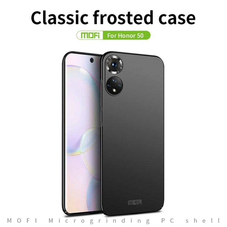 For Honor 50 MOFI Frosted PC Ultra-thin Hard Case(Blue)