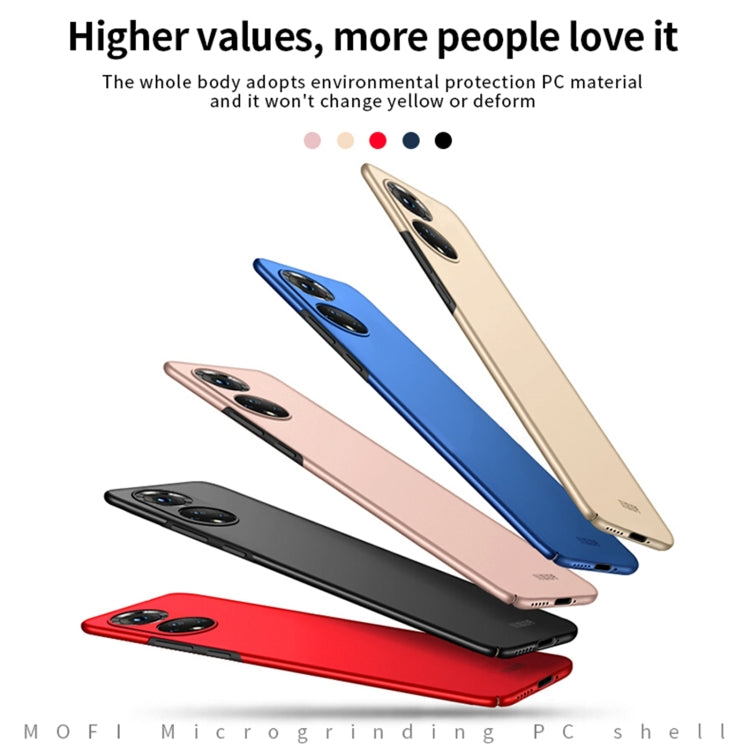 For Honor 50 Pro MOFI Frosted PC Ultra-thin Hard Case(Red)