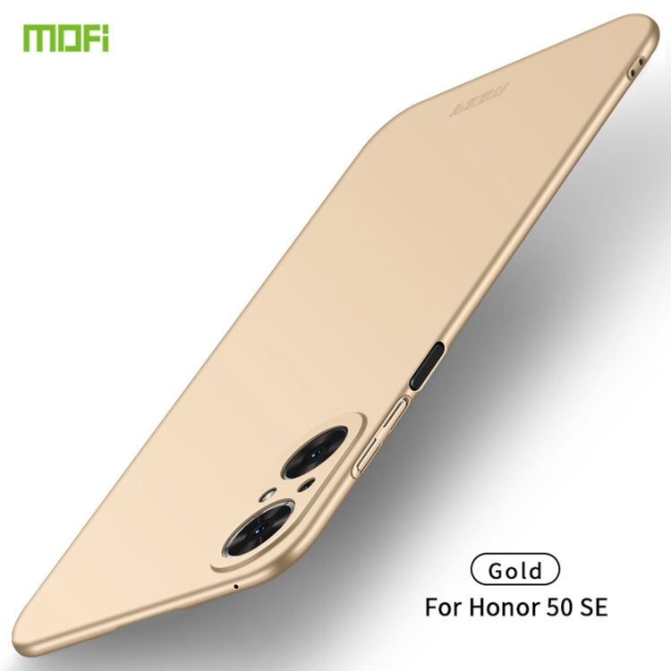 For Honor 50 SE MOFI Frosted PC Ultra-thin Hard Case(Gold)