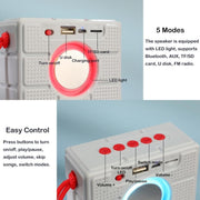 T&G TG311 LED Flashlight Portable Bluetooth Speaker, Support TF Card / FM / 3.5mm AUX / U Disk(Red)